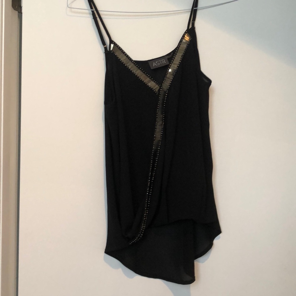 Cute black tank top for going out